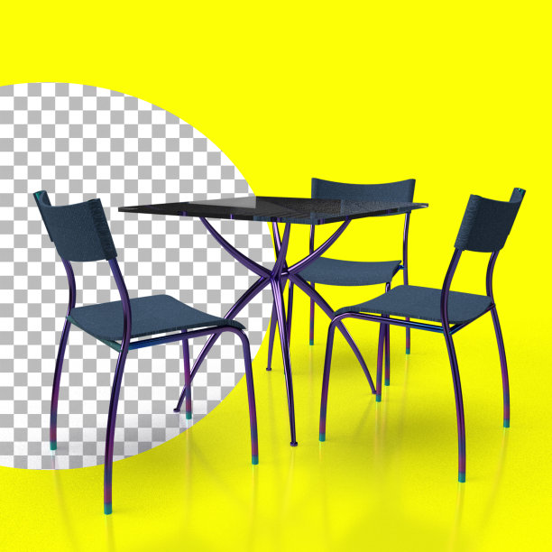 彩虹家庭餐桌套用于装饰与透明隔离。图片下载