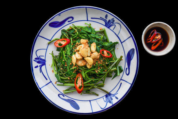 越南蒜炒牵牛花图片下载