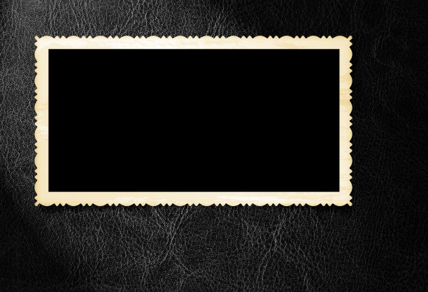 旧的即时相框皮革背景图片下载