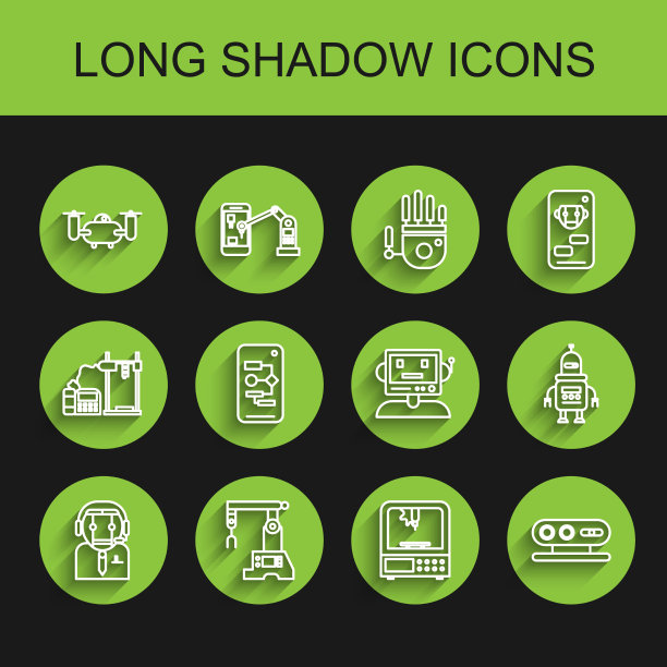 集流水线工人机器人流水线无人机飞行图片下载