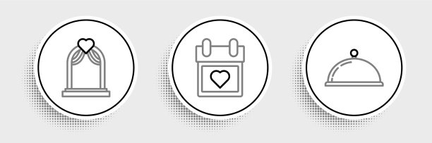 套线上覆盖着一盘食物的婚礼拱门图片下载