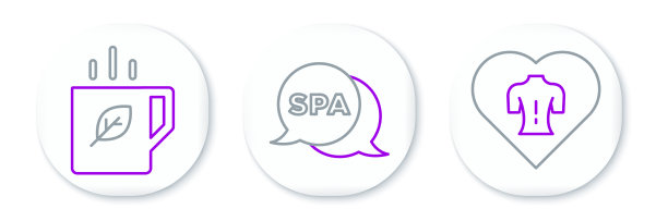 设置线按摩杯、茶叶和水疗图片下载