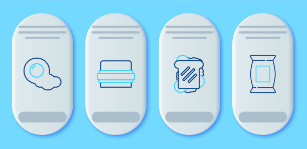 套线汉堡三明治炒蛋和包图片下载