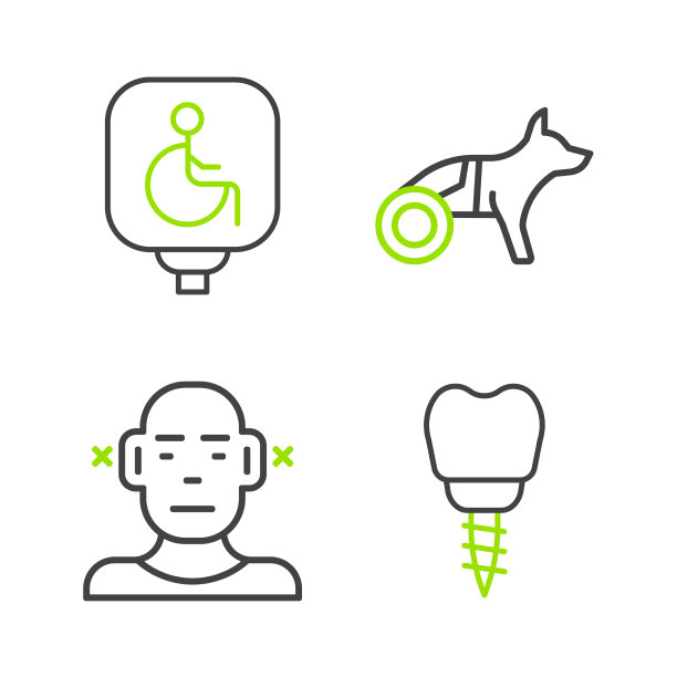 在轮椅上植牙的聋狗图片下载