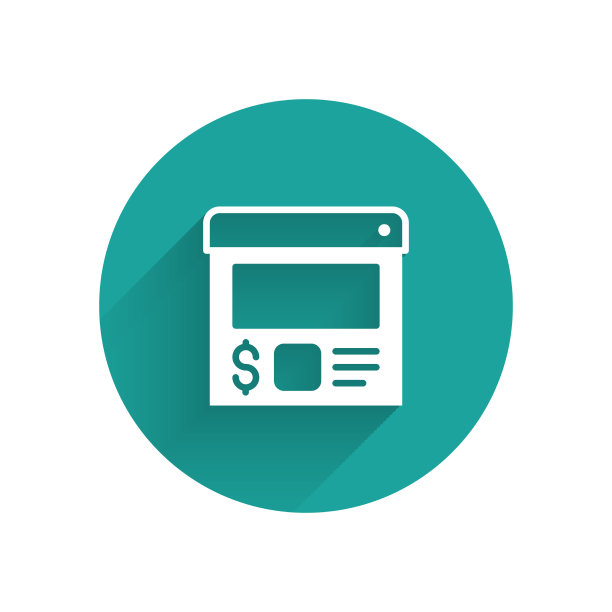 白色的在线订餐和送餐图标图片下载