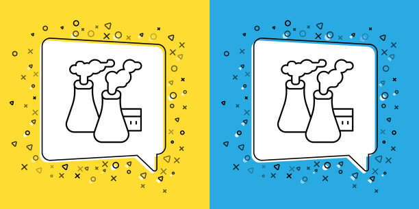 设置线烟雾从工厂图标隔离图片下载