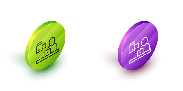 等距线突发新闻图标隔离上图片下载