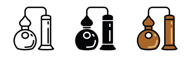 酒厂图标矢量图片下载