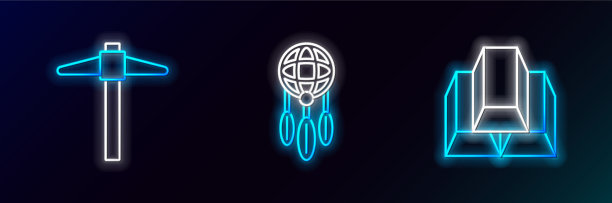 设线金条镐和捕梦网用图片下载