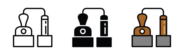 酒厂图标矢量图片下载