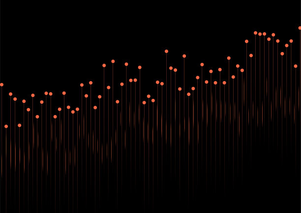 摘要成长中的财务图表背景图片下载