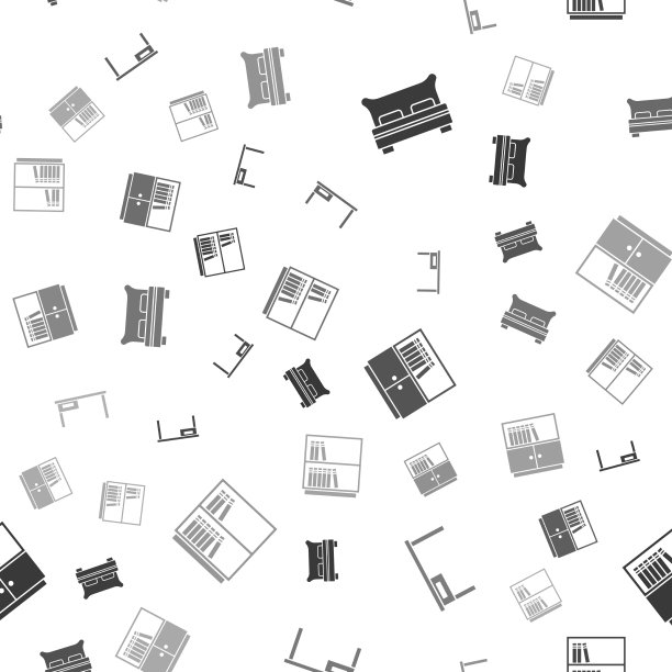 设置大床、办公桌、图书馆书架等图片下载