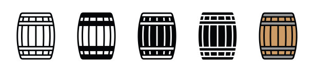 桶形图标矢量图片下载