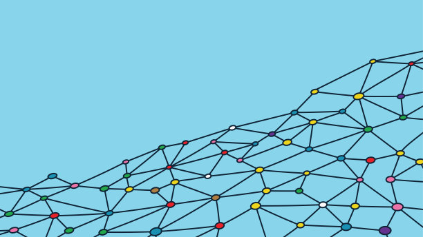 抽象几何背景。Plexus mesh背景。向量图片下载