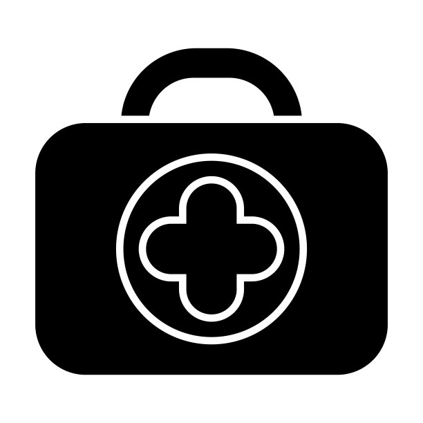 急救箱图标，药物载体，医院插图图片下载