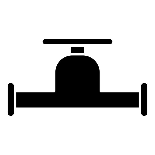 阀门图标轮廓设计模板孤立插图图片下载