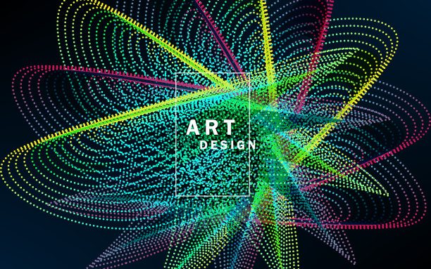 爆炸粒子的背景。具有动态效果的抽象矢量插图图片下载