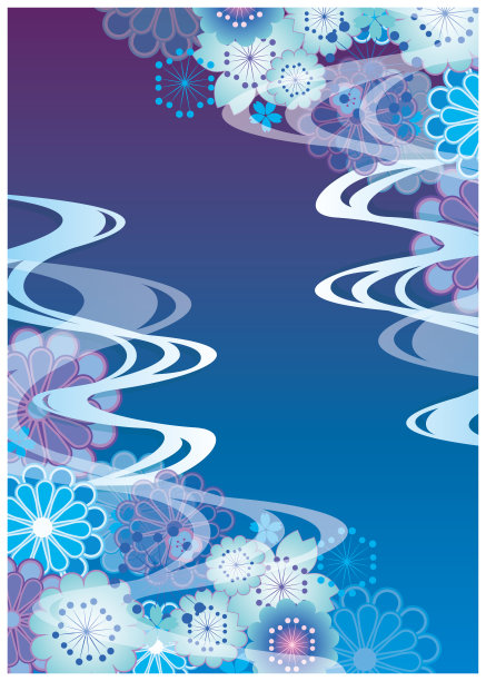 夏日清凉的日式清新绿色背景图片下载