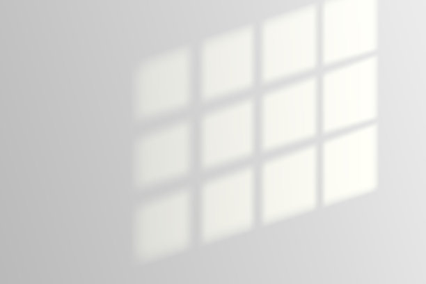 窗户阳光覆盖与阴影的墙壁背景。矢量图图片下载