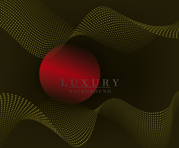 华丽的背景在黄色阴影，最小的混乱的波浪图案图片下载