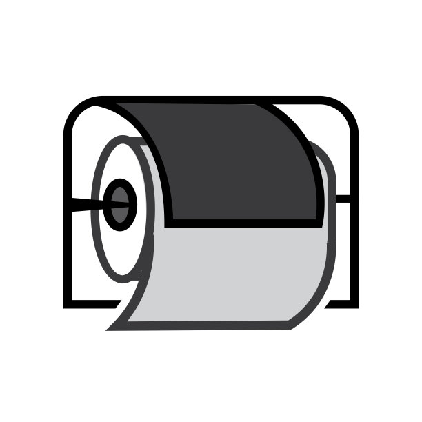 卫生纸卷设计孤立的白色eps背景。图片下载