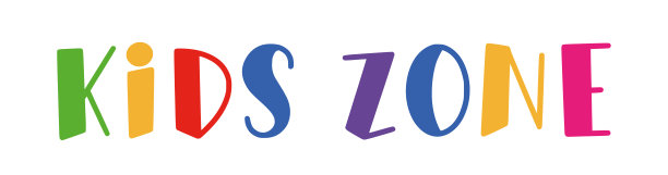 儿童区矢量卡通标志徽章集。图片下载