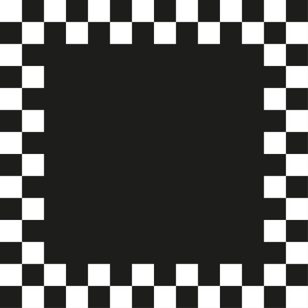 方格框黑色背景。相框。体育游戏。矢量插图。图片下载