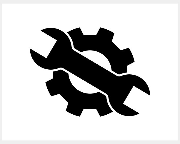 模板螺丝刀齿轮图标工具剪贴画矢量股票插图EPS 10图片下载