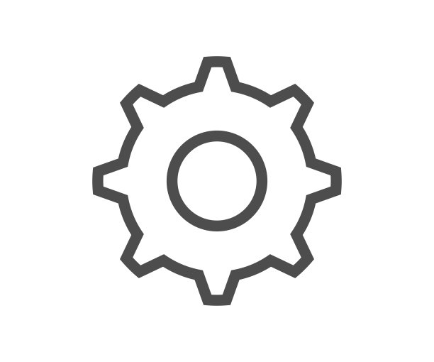 齿轮图标孤立的白色背景图片下载