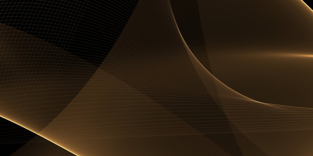 黑色底色金色波浪，奢华现代概念图片下载