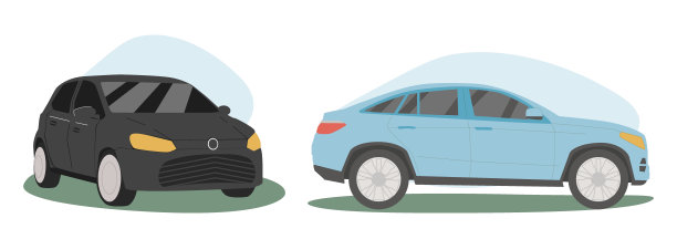 矢量模板的汽车在一个白色的背景。商务轿车与旅行车隔离。矢量插图。图片下载