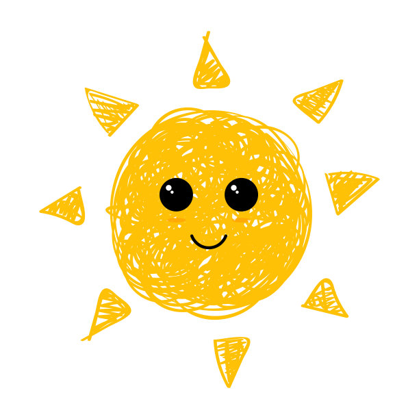 平面太阳图标。太阳象形图。新潮的矢量夏季符号网站设计，网页按钮，移动应用程序。矢量涂鸦太阳。图片下载