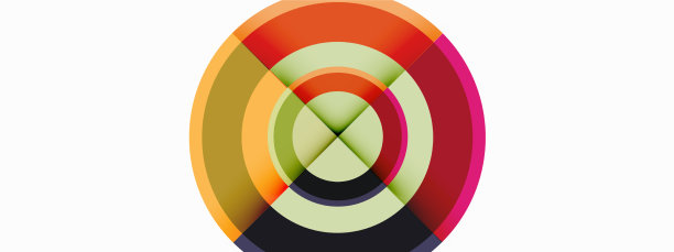 带阴影的圆圈时髦的最小几何图片下载