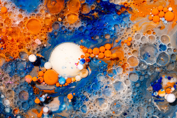 抽象形式的形状和颜色的诞生图片下载