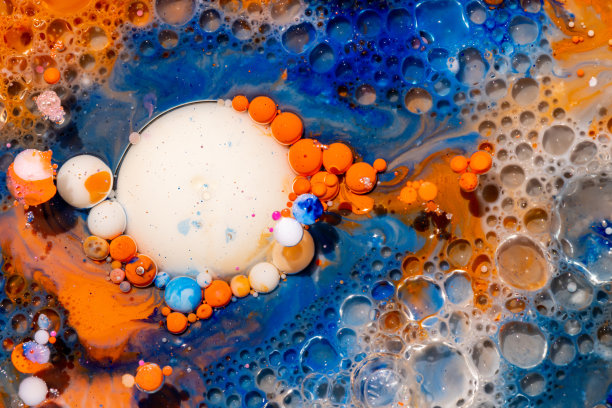 抽象形式的形状和颜色的诞生图片下载