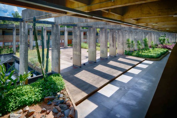 这是巴西巴西利亚一座历史悠久的大学建筑的美丽照片图片下载