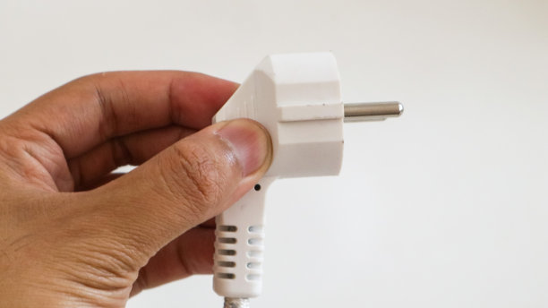 插头是白色背景上的白色图片下载