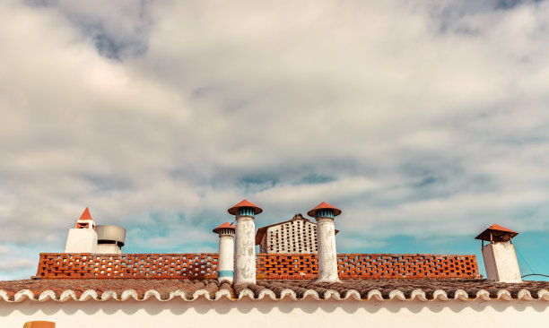 欧洲旅游南葡萄牙建筑细节背景图片下载