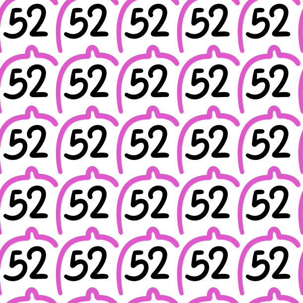 52号的无缝图案图片下载