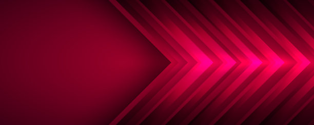三维红色技术抽象背景重叠层在黑暗的空间与发光的箭头效果装饰。现代平面设计元素速度风格的横幅，传单，卡片，或小册子封面的概念图片下载