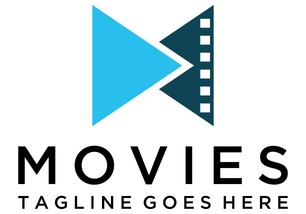 字母M电影标志设计矢量图片下载