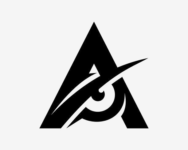 字母A最初愤怒的眼睛看视觉视力眼球平面简单极简主义矢量设计图片下载