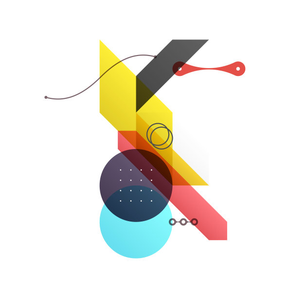 艺术组成的平面彩色矢量形状。抽象透明几何背景。封面设计模板展示，企业封面文件，横幅，传单，海报，小册子。图片下载