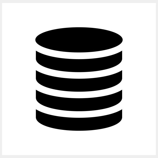 基地和现金图标孤立。中央数据库符号。矢量股票插图EPS 10图片下载