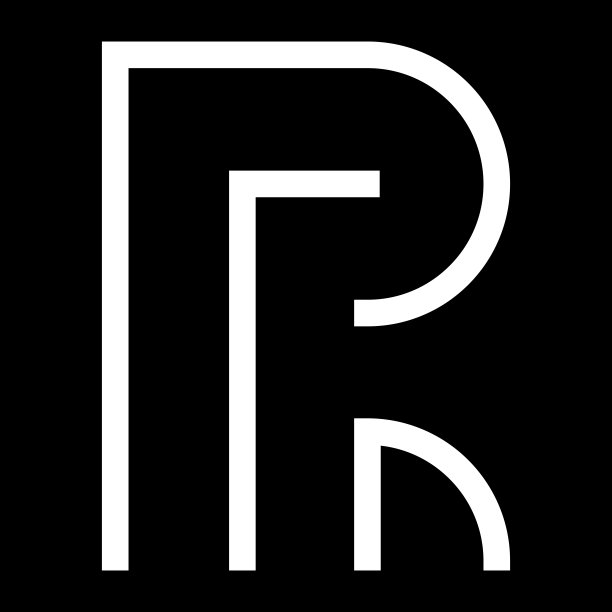 最小R标志。奢侈品背景上的RP字母图标。标志创意基于PR字母首字母组合。专业品种字母符号和背景R标志。图片下载