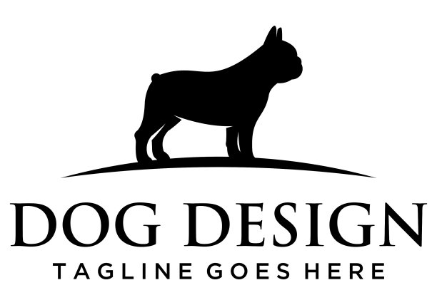 法国斗牛犬孤立矢量图图片下载