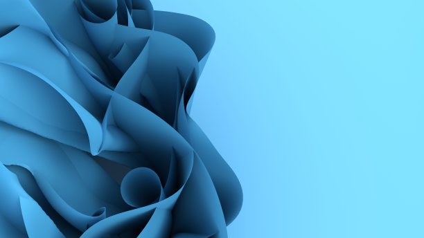 抽象织物的混沌波，美丽的背景，3d渲染图片下载