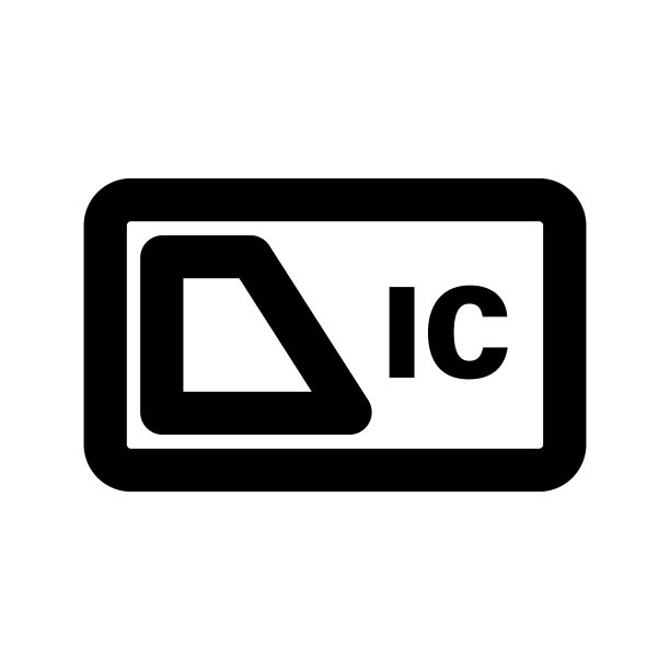 简单的IC卡图标。交通支付卡。向量。图片下载