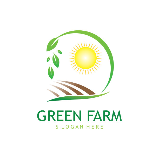 农场业务，农田，作物领域，和仓库业务模板插图设计向量图片下载