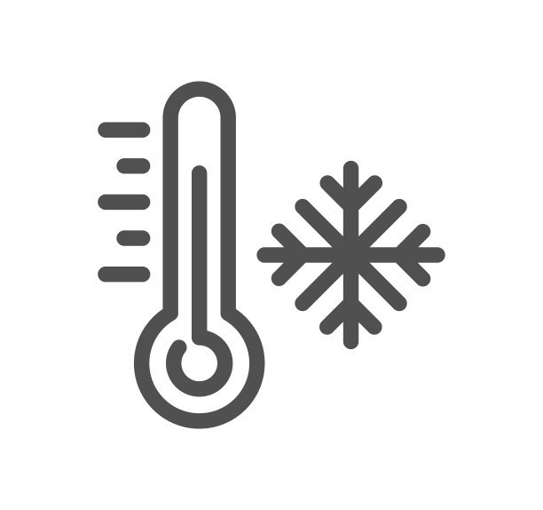 房屋供暖相关图标。图片下载